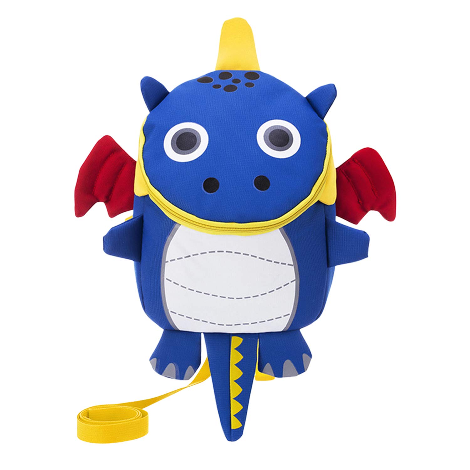 Moonlove Kids Toddlers Cute Dinosaur Walking Safety Harness Backpack Baby Walker's Bag With Safety Reins Belts Travel Bag Cartoon Nursery School Backpack for Boys Girls