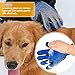 AOFITEE Pet Grooming Glove, Pet Washing Deshedding Bath Brush, Gentle Massage Tool with Enhanced Five Finger Design, Efficient Pet Hair Remover Mitts for Dogs, Cats & Horses with Long & Short Fur