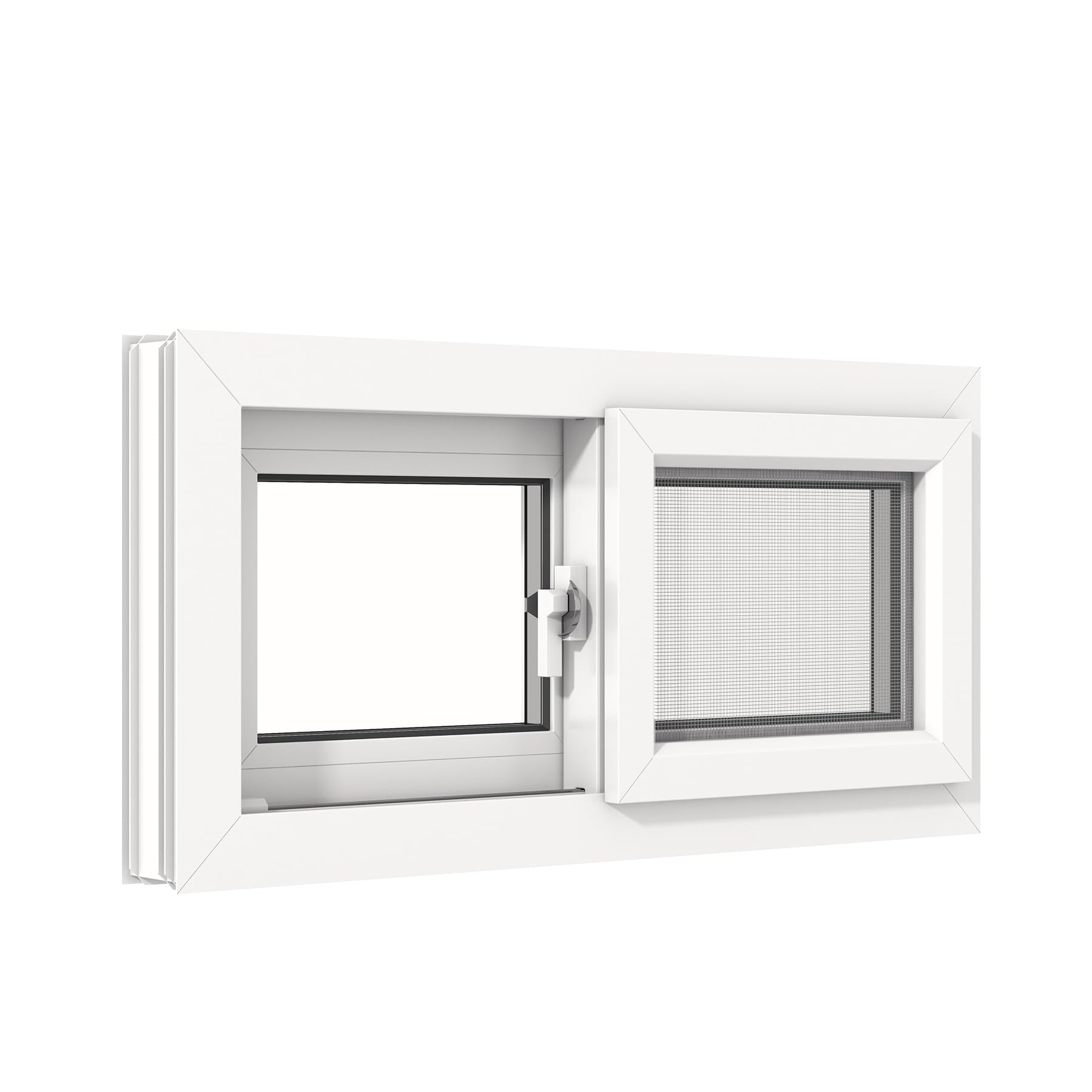 Basement Slider Window 32" x 16" Vinyl Basement