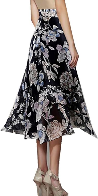 black fishtail maxi skirt