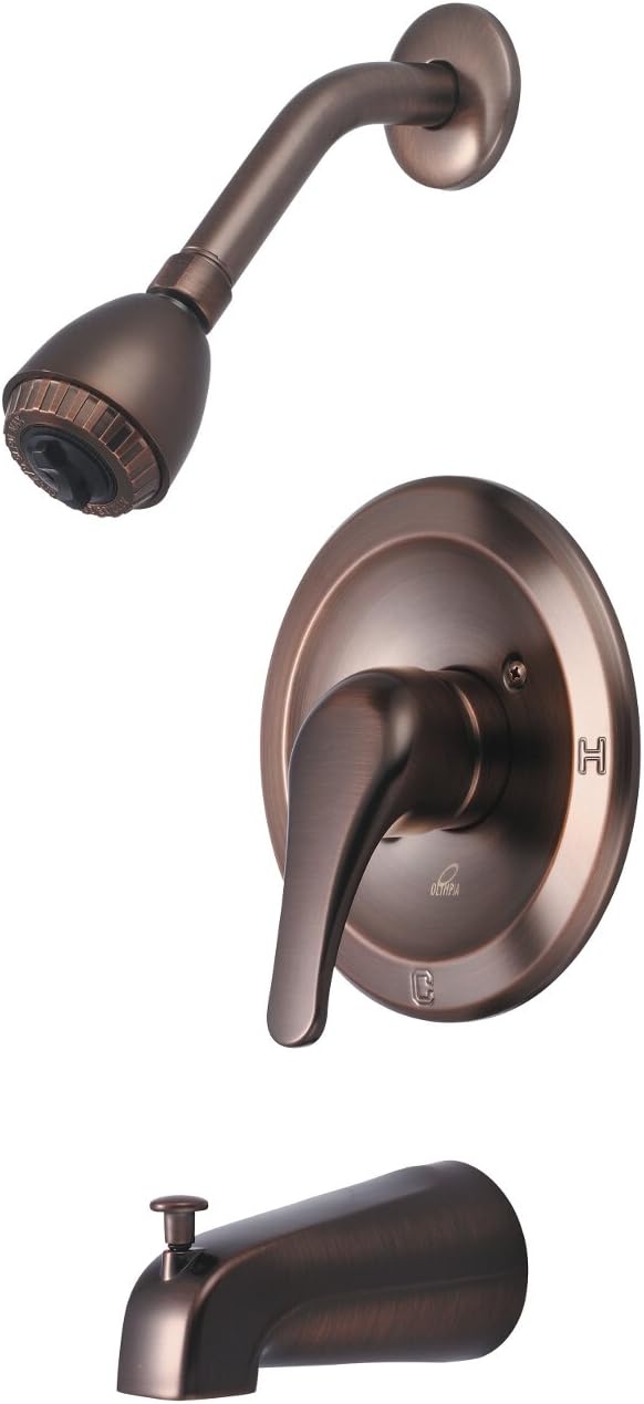 Olympia Faucets P-2300T-ORB Single Handle Tub/Shower Trim Set, Oil Rubbed Bronze Finish