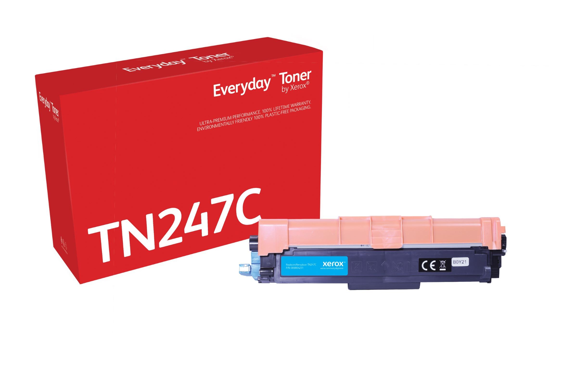 Everyday by Xerox Compatible Brother TN247C Cyan Toner, High Capacity