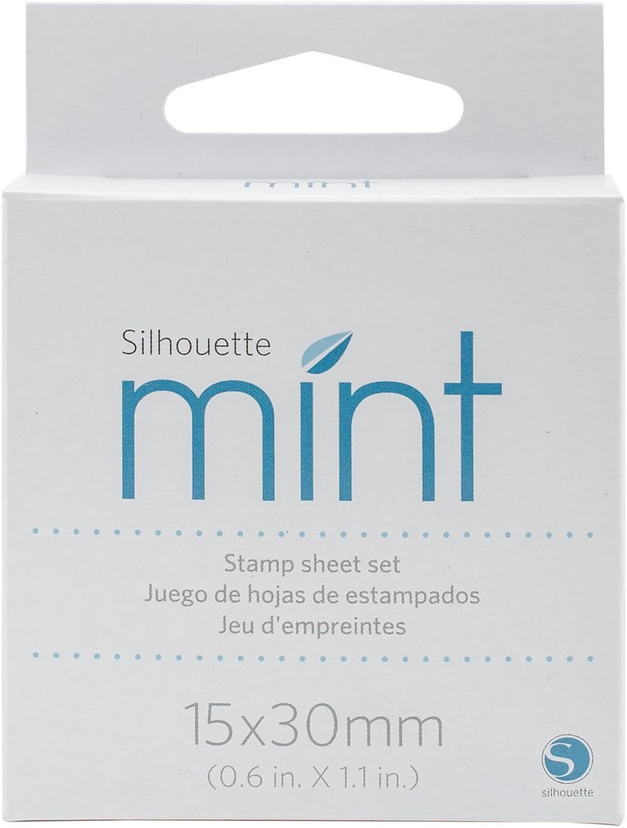 Silhouette Use Sheet Set to Create Custom Stamps Mint, XS