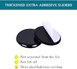 Ezprotekt Furniture Sliders for Carpet 1-1/8 inch 40 pcs Self-Adhesive view 3