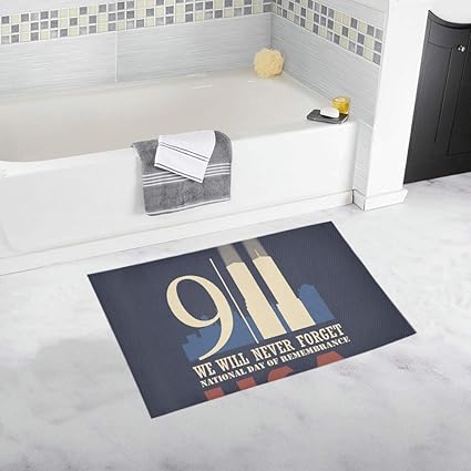 Alfombrilla de baño familiar antideslizante suave 911 America Patriot