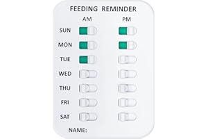 Coolrunner Pet Feeding Reminder for Dogs Cats, Magnetic or Double Sided Adhesive, Prevent Overfeeding