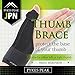 Thumb Brace Support / Splint for Tenosynovitis, Arthritis, RSI, Trigger Thumb, Carpal Tunnel Syndrome / right hand and left hand use REVERSIBLE / men and women / reliable stabiliser to ease discomfort