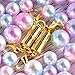 Frienda 14 Pieces Magnetic Lobster Clasp Magnetic Jewelry Clasps with Storage Bag for Jewelry Necklace Bracelet, Silver and Gold