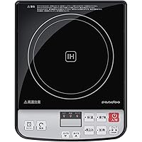 SandooＩＨクッキングヒーター 卓上IH調理器 高火力1400Ｗ 【火力調節 7段階】 揚げ物調理モード 6段階 コンロ 8つの安全機能 薄型【一年保証期間】HA1487…