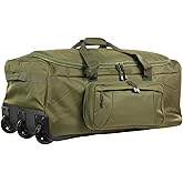 Miramrax Travel Duffle Bag With Wheels Extra Large Rolling Duffel Bags for Tactical Military Deployment Camping
