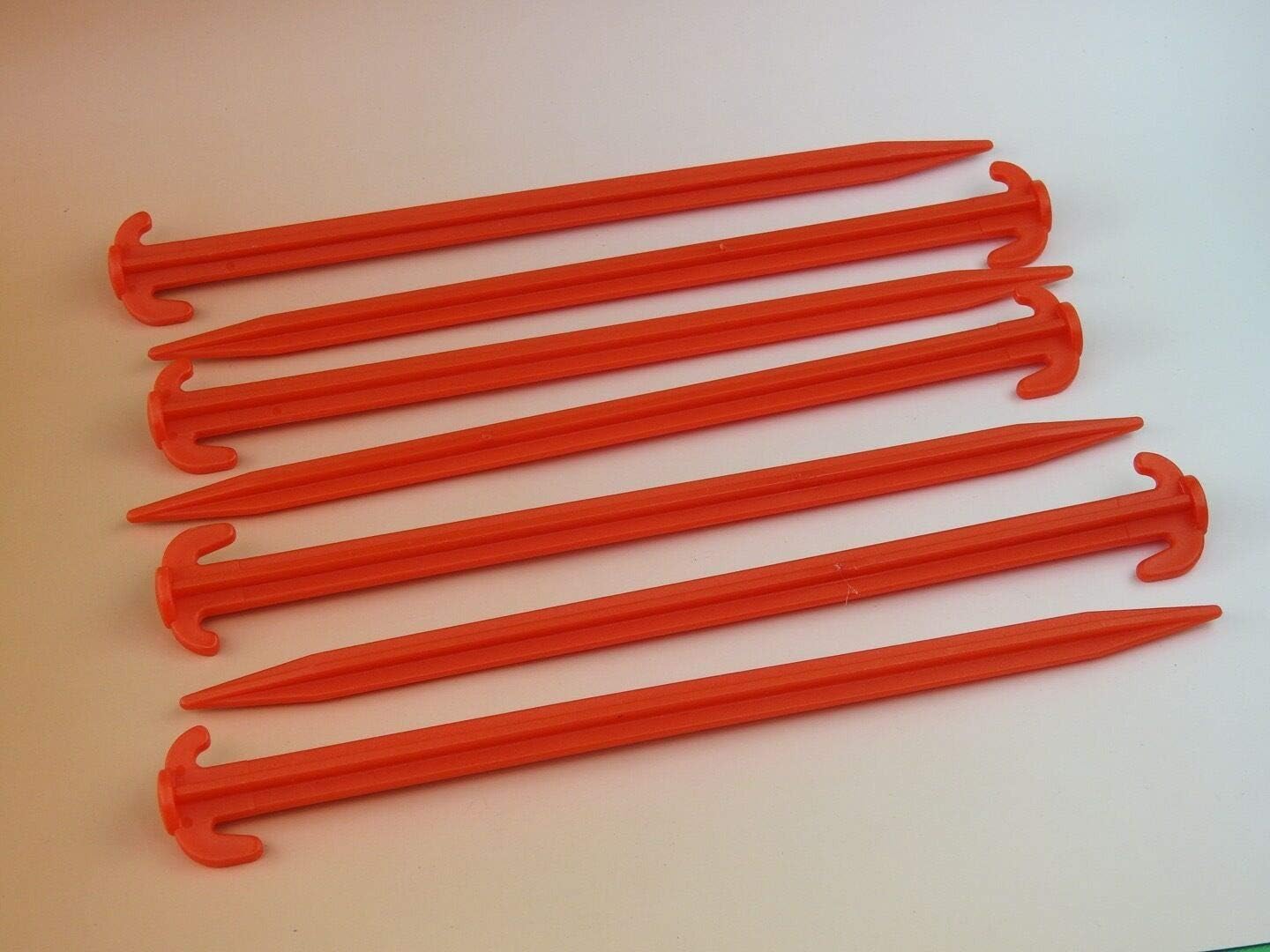 MASONA 25 x 30cm EXTRA LONG Plastic Tent Pegs in RED Amazon.co.uk
