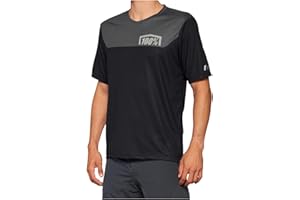 100% Airmatic Mountain Biking Jersey - All Mountain Riding Apparel Black/Charcoal