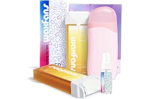Waxfans waxing kit for women,Easy to Use,roll on wax kit, Suitable for Beginners Waxing at Home,wax roller,wax,wax kit， soft wax,wax machine,hair removal wax，cera para depilar,
