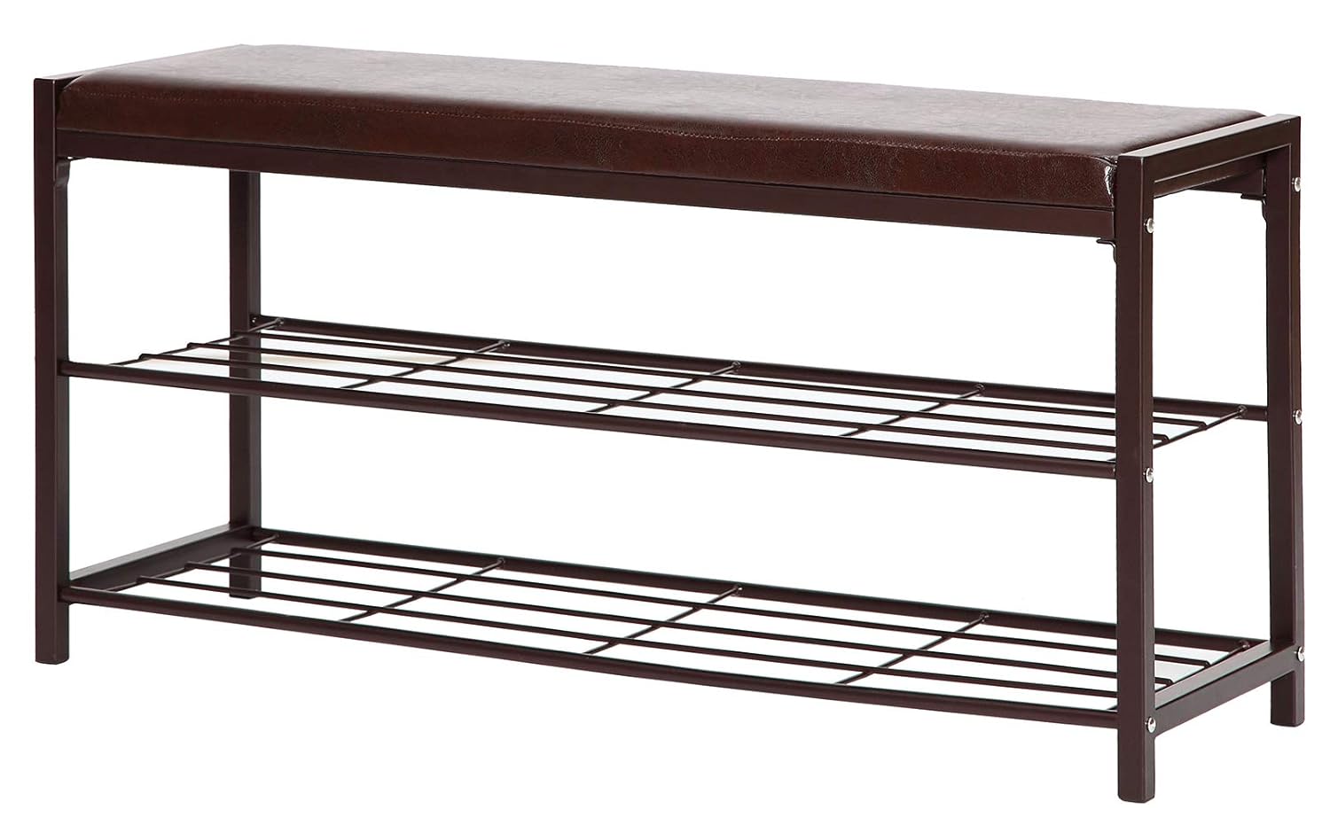 Best Entryway Storage Cushioned Bench Shoe Rack