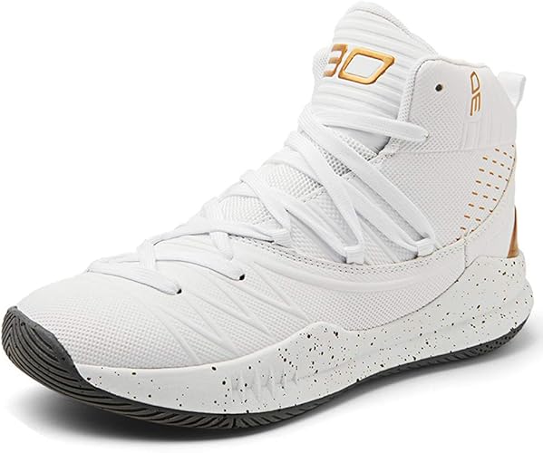 Amazon W Q バスケットボールシューズ メンズ 通気 バスケットシューズ 快適なハイカット バッシュ防滑ウォーキングシューズ クッション性 ランニングスニーカー アウトドア ファッション スポーツシューズ バスケットボール