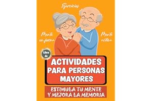 Libro de actividades para personas mayores: juegos y ejercicios de memoria | Demencia, Alzheimer, Parkinson | Pasatiempos div