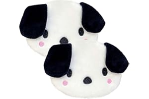 Krinisou Kids Dog Coin Purse, Small Cute Kawaii Plush Change Pouch with Zipper for Little Girls Boys 2Pcs