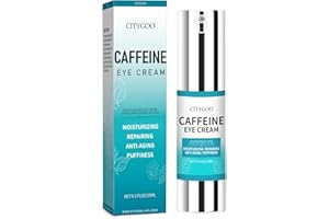 CITYGOO Caffeine Eye Cream: Under for Dark Circles and Puffiness - With Reduce Wrinkles Fine Lines - Bags under eyes Crows Feet Eye Lift Treatment For Women and Men