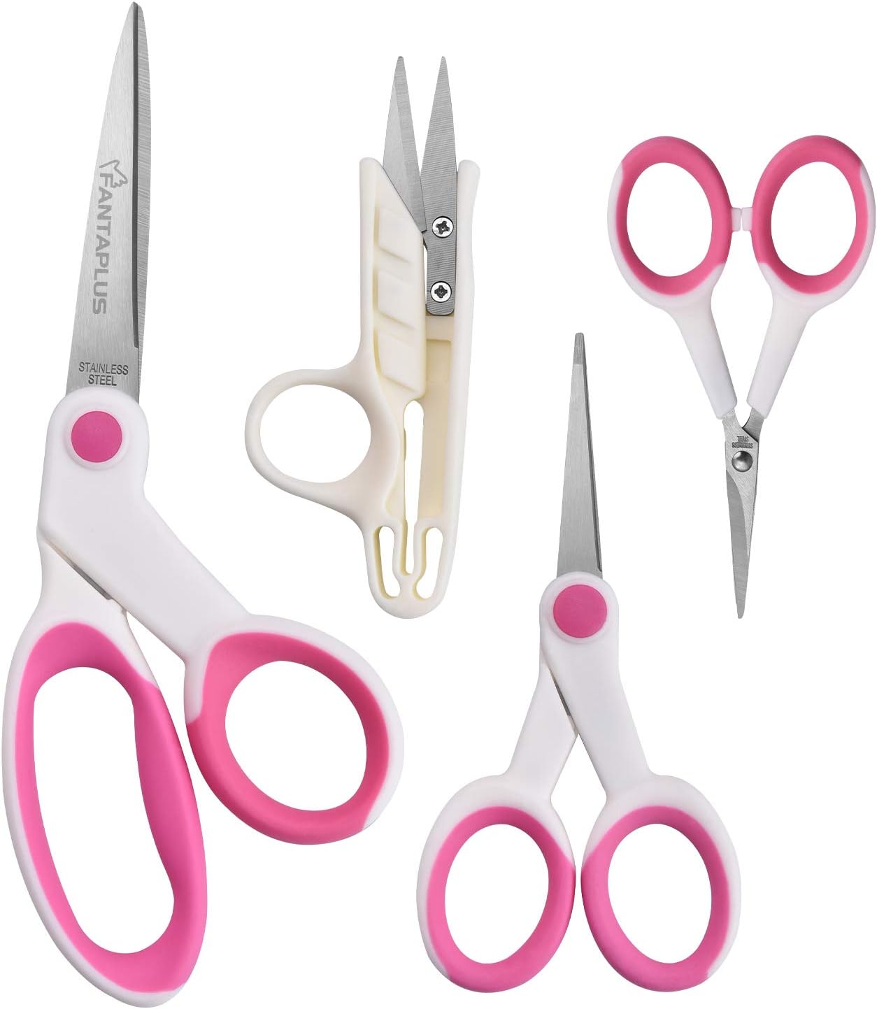 Fantaplus Professional Sewing Scissor Set with Bent Scissor Thread Snip