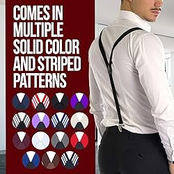 Hold’Em 1" Teens & Men Suspender and Bow Tie Set