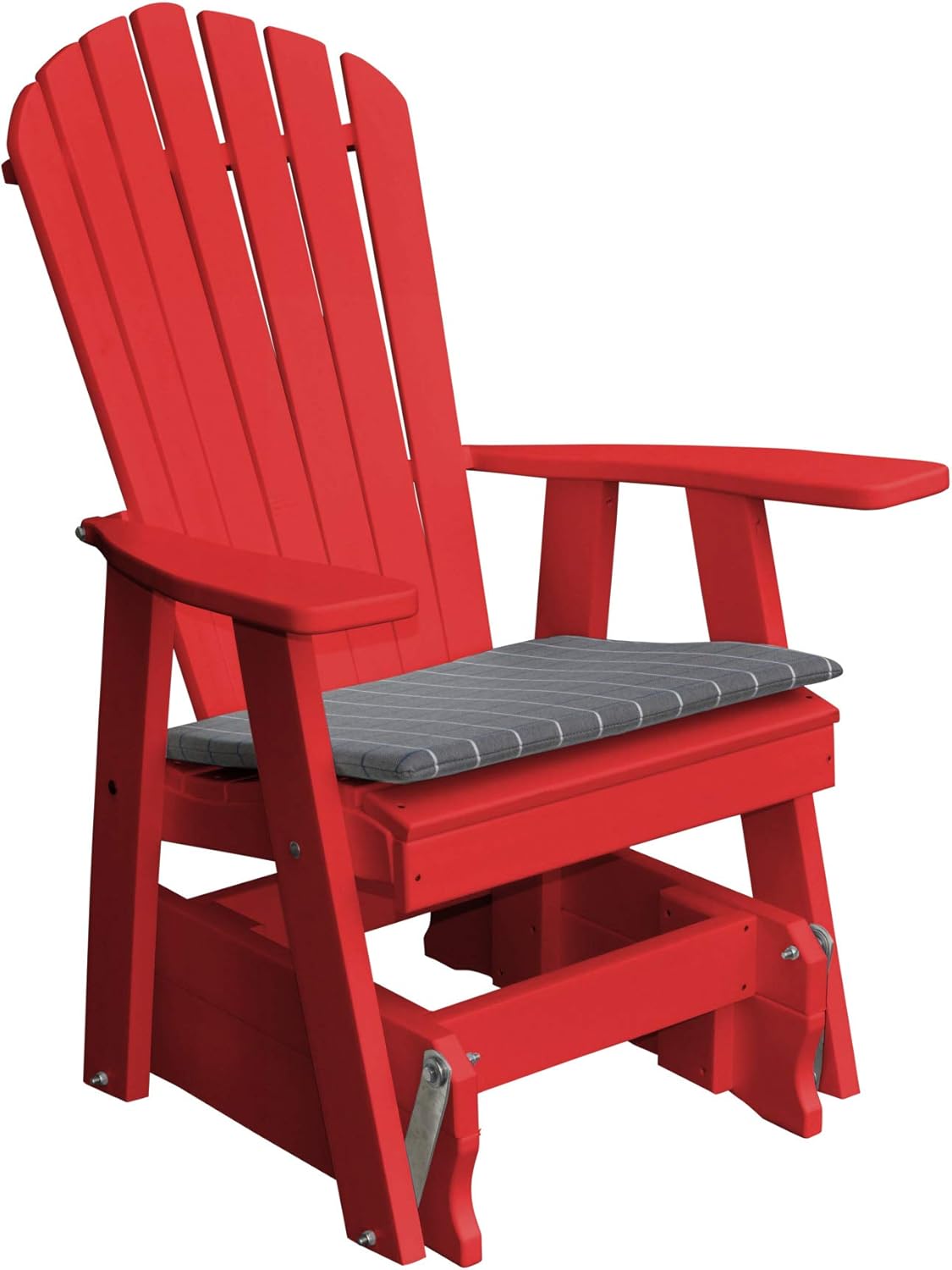 poly lumber furniture on Amazon Com Poly Adirondack Gliding Chair Bright Red Kitchen Dining