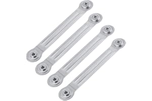 L Continue 4 Pack Glider Bracket Hardware, Hardware Center Distance 7-1/2" and Bolt Hole Diameter 1/4".