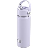 OISIZ 18oz Kids Water Bottle with Straw Lid, Vacuum Insulated Water Bottle 316 Stainless Steel Water Bottles for Kids for School, Leakproof Water Bottle, BPA Free and Keep Cold for 24 Hours