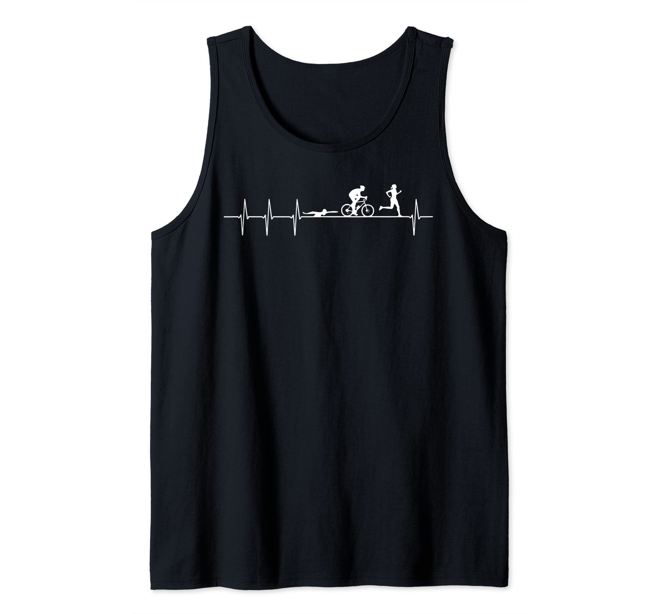 Triathlon heartbeat Tank Top
