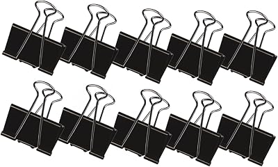 Q-Connect 16mm Foldback Clip Black Pack of 10