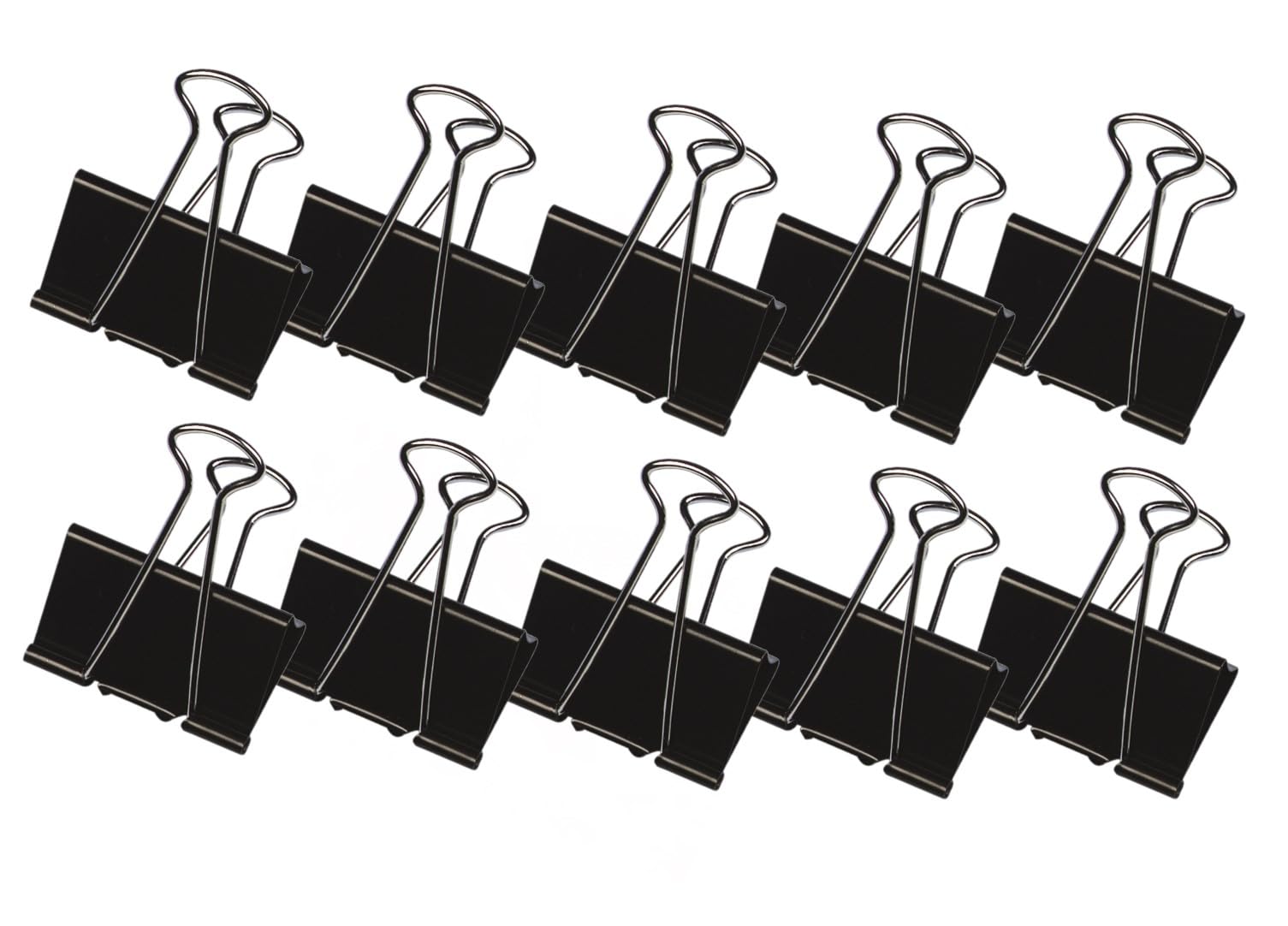 Q-Connect 16mm Foldback Clip - Black (Pack of 10)