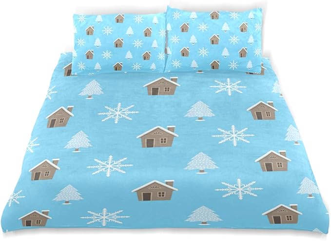 Amazon.com: Winter Snowflake Christmas Tree Cotton All-Season Bed