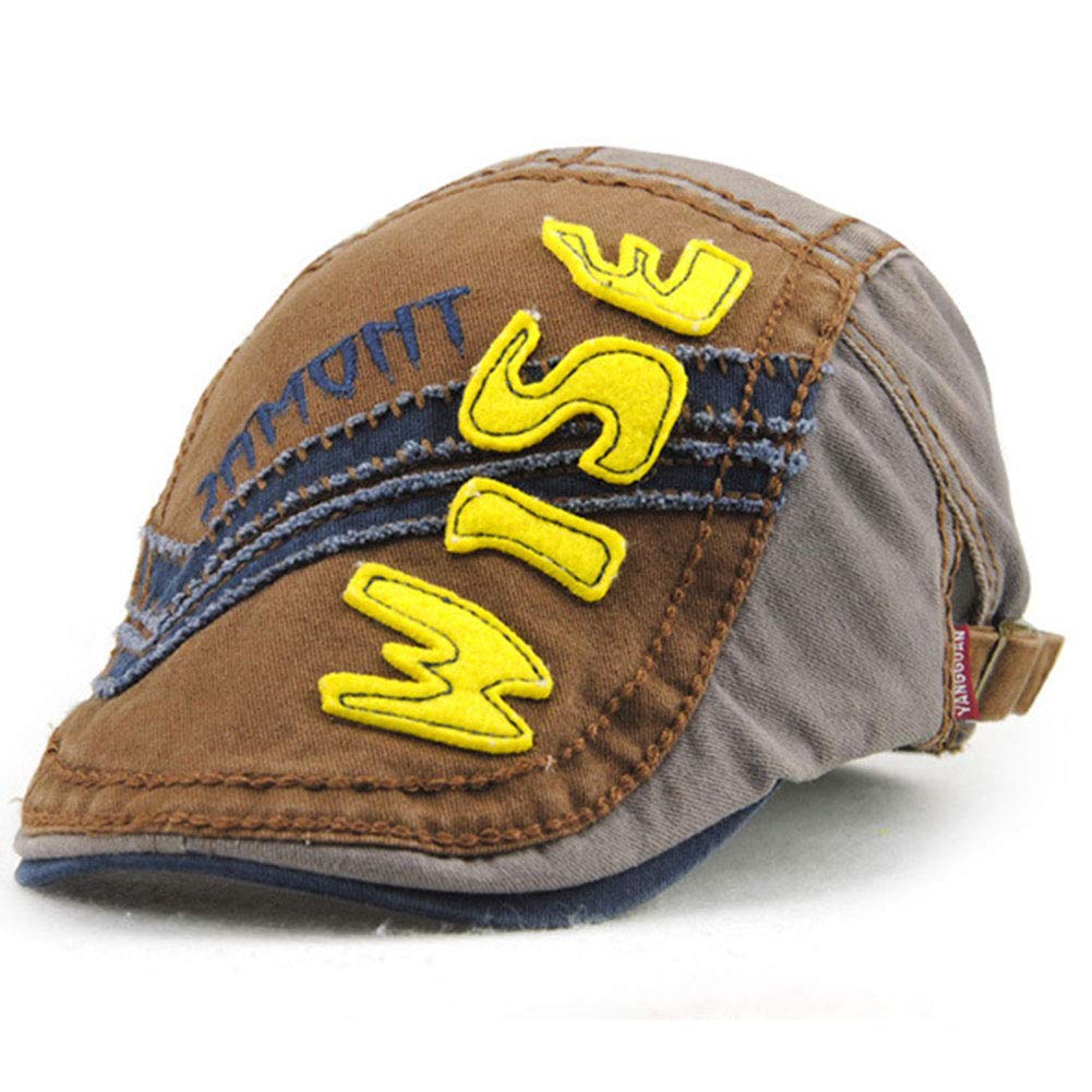 Accessoires Tioamy Enfant Casquette Plate Bambin Chapeau Gavroche Garcon Fille Flatcap Bebe Cap Coton Bonnet Beret Chapeau De Bec De Canard Les Enfants 4 A 12 Ans Vetements Groupisd Com