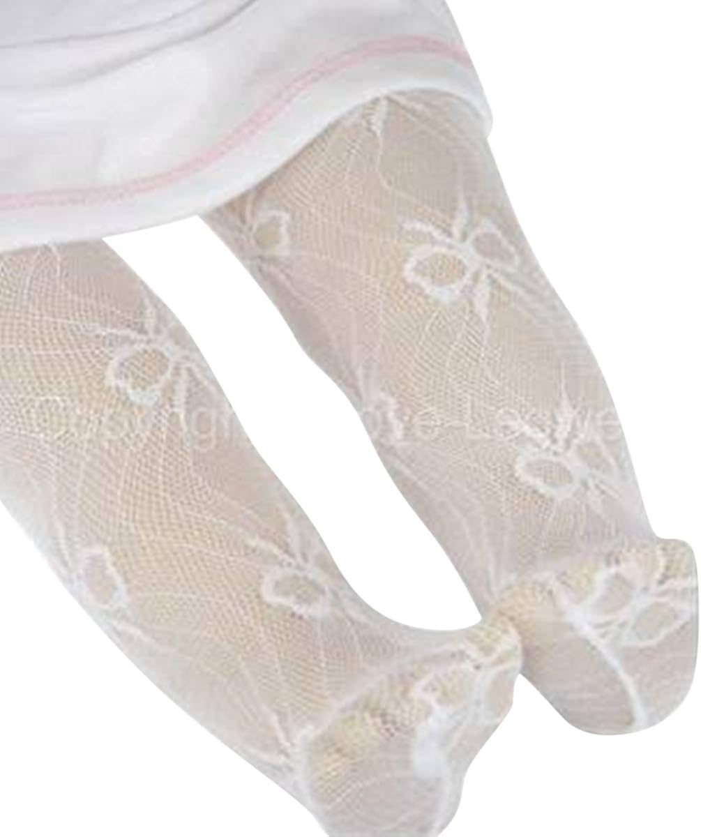 baby ivory christening tights