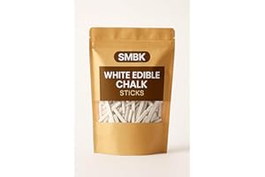 SMBK Edible White Chalk Pencils, Natural Slate Sticks for Pica, Indian Clay Dirt Chalk, 110 gm