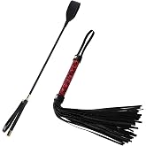 gagift world Horse Riding Crop Set, Faux Leather Equestrian Crop for Adults | Durable Whip for Horse Training, Western Costume Props for Men and Women; Cosplay accessory for Halloween