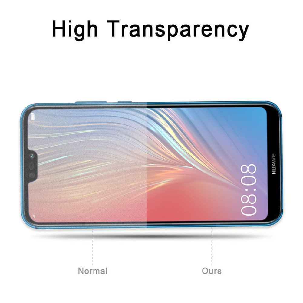 AROC Pellicola salvaschermo Huawei P20 Lite, Pellicola protettiva in vetro temperato trasparente HD Pellicola protettiva da 0,3 mm sottile e 9H [Anti-graffio] [Bubble Free] [2 pezzi]