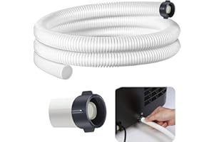 CONDERYANG Dehumidifier Drain Hose 3/4 Inches FHT Connection with Rust-Resistant PE Connectors Cuttable Drainage Pipe Replacement Hose for Most Brand of Dehumidifiers, 5 Feet