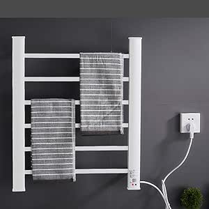 ZHANGYY Calentador de Toallas eléctrico 6 Barras ABQ-027D ...
