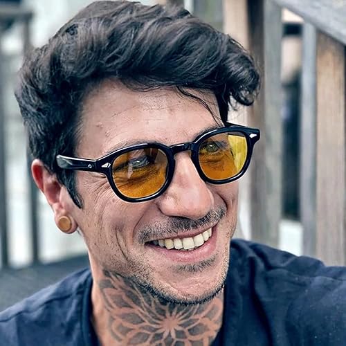 Gtand Unisex Vintage Retro Round Style Tinted Sunglasses For Men