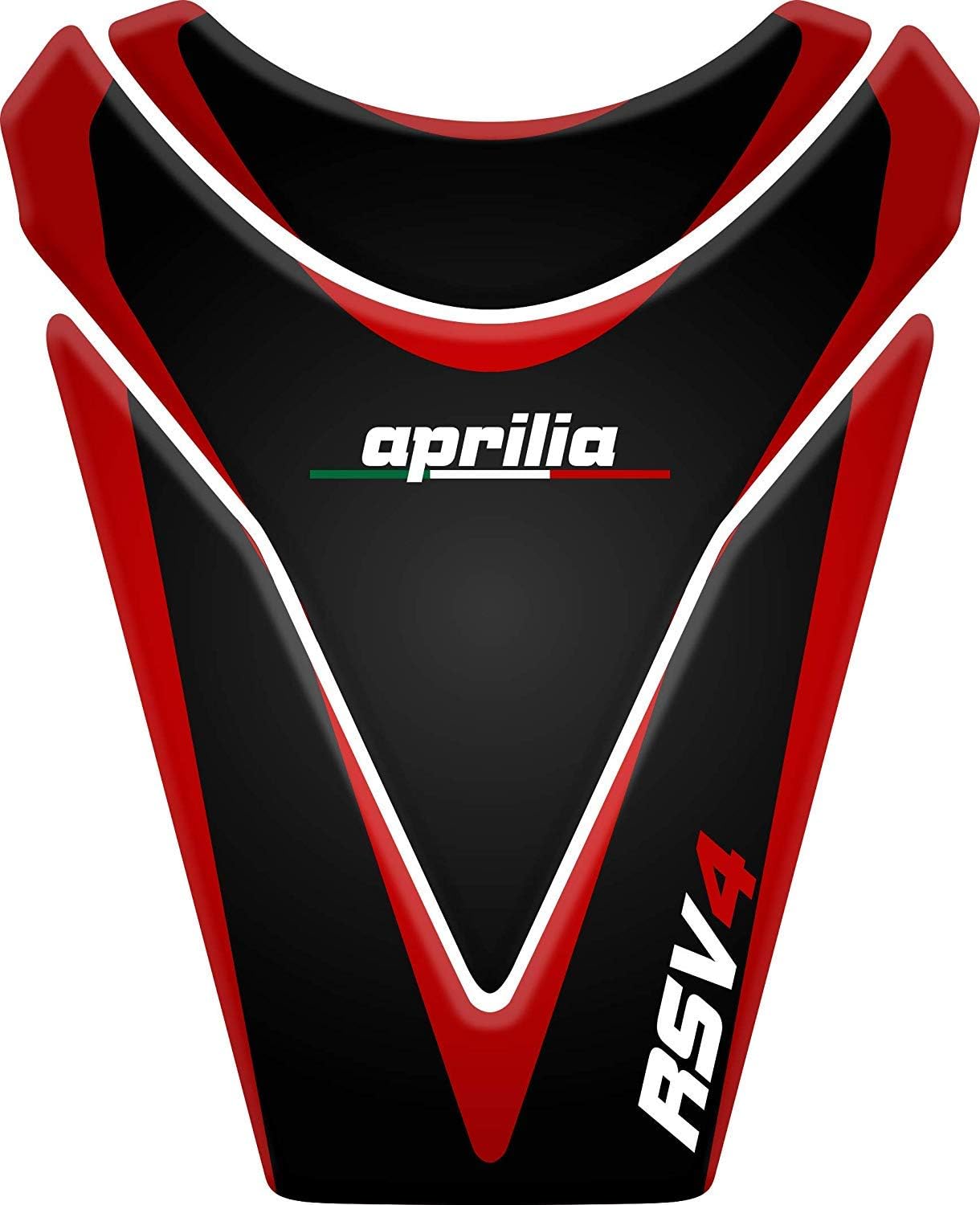 Stickers for fuel tank tankpad 3D effect resin adhesive sticker compatible with Aprilia RSV Red