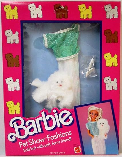 Barbie Pet Show Fashions w Furry Cat 