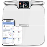 Witcaremed Smart Scale for Body Weight with BMI, Body Fat, Muscle Mass, 8 Electrode High Precision Bathroom Scale, Scale with App, 56 Body Composition Measurement