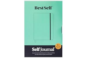 BESTSELF CO. BestSelf 13-Week Productivity Journal with Prompts, Undated Planner and Guided Journal for Women and Men, Seaglass Green