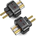 okcsc 0.78 2PIN Male to QDC 2PIN Female Headphone Adapter for 0.78 2PIN Earbuds to QDC Cable Lossless Audio Adaptor for KZ ZSN ZS10 ZSX ZST ZSR AS12 AS16 for TRN BA5 V90 V10 V20 MOONDROP 1 Pair Black