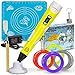 3D Printing Pen 2nd Generation with LCD Screen, 4 Random Filaments, Spatula, Silicone Mat, Dock, Adapter, Keychain and Manual Summer Edition By Nextstors