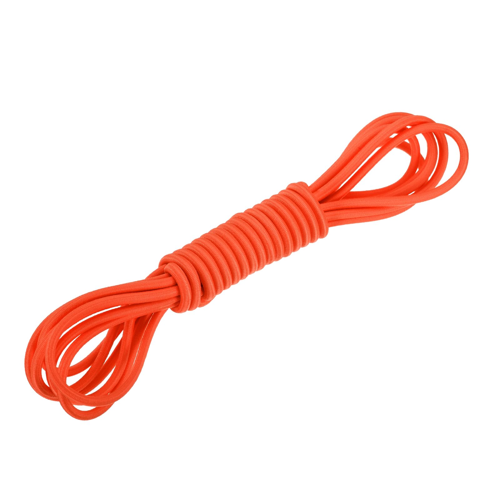 DMiotech 4.8mm Shock Cord, 3 M Fluorescent Orange Bungee Cord Tent Pole Shock Cord Round Elastic Kayak Rope Stretch String Marine Grade Heavy Polyester for DIY Projects Tie Downs