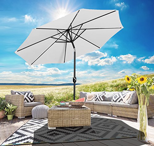 Gartenfreude Sonnenschirm, creme, 300 x 300 x 250 cm, 4900-1005-100 – Bild 3