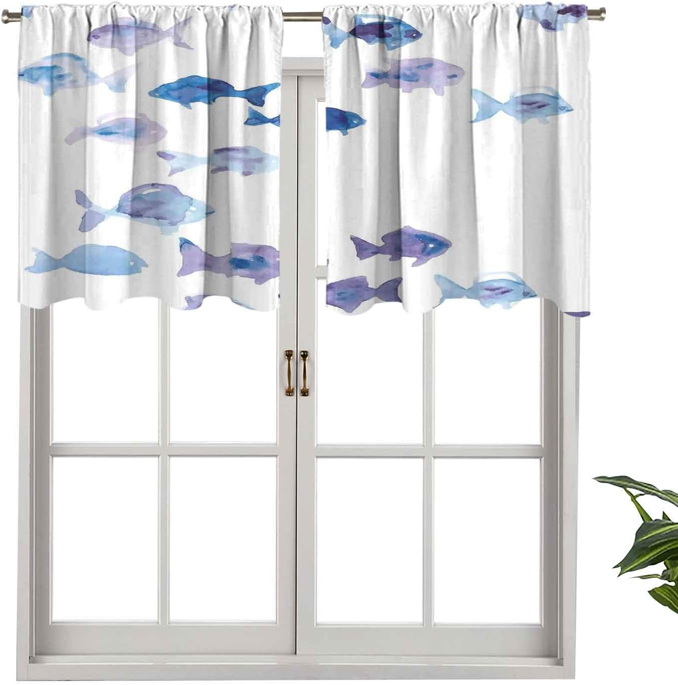 Hiiiman Cortina con aislamiento térmico para decoración del hogar