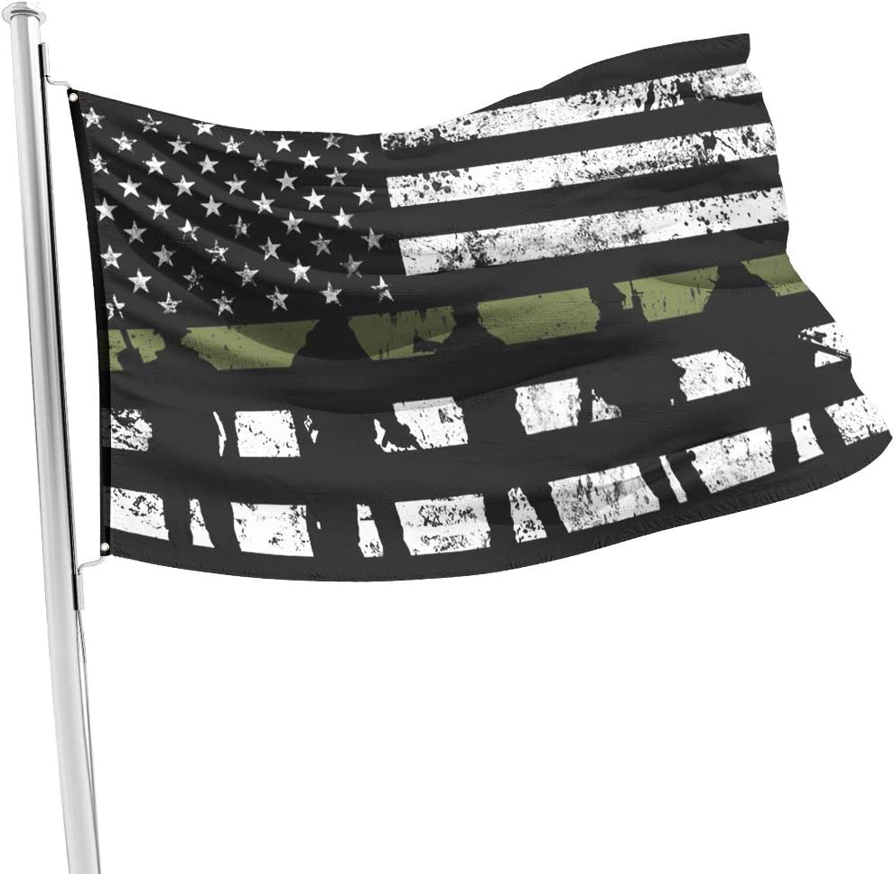 FSFLAG Thin Green Line Flag Seven Different Honoring USA