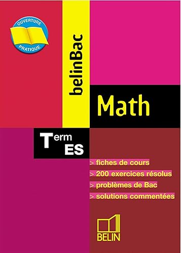 Download BelinBac : Math, terminale, Bac ES PDF